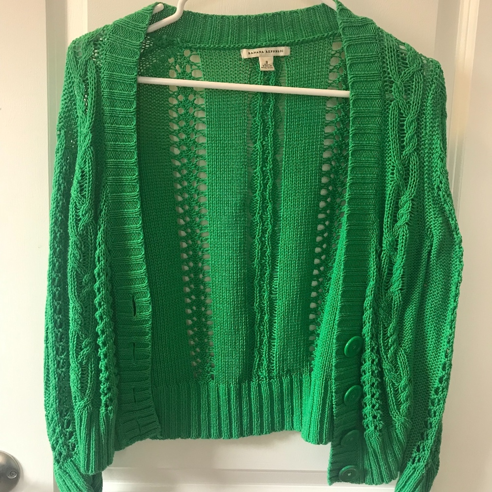 Kelly Green Knit Sweater